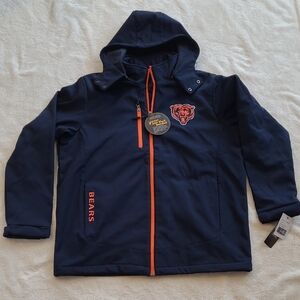 NFL Team Apparel Bears Large NWT Hooded Soft Shell Coat